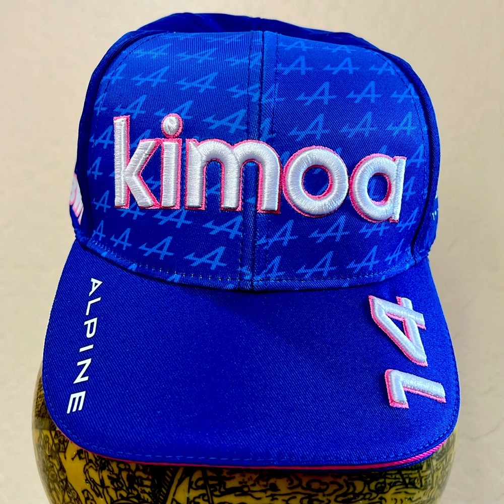 Brand New Kimoa Special Edition Alpine F1 Racing Team Fernando Alonso Race Cap!